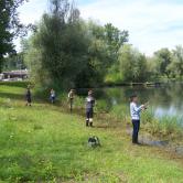 Les jeunes pêcheurs en action AAPPMA Seltz