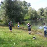 Les jeunes pêcheurs en action AAPPMA Seltz