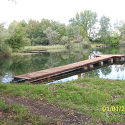 Ponton réservoir des Cigognes AAPPMA Seltz