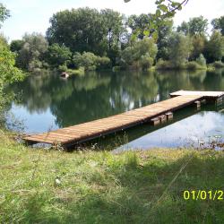 Ponton réservoir des Cigognes AAPPMA Seltz