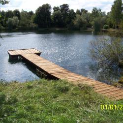 Ponton réservoir des Cigognes AAPPMA Seltz