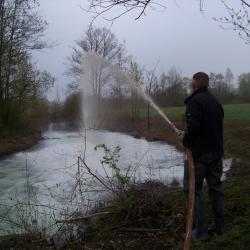 Opération de chaulage AAPPMA Seltz