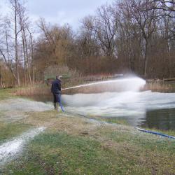 Opération de chaulage AAPPMA Seltz