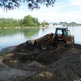 Création d'épis à la gravière Epple AAPPMA Seltz