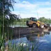 Création d'épis à la gravière Epple AAPPMA Seltz