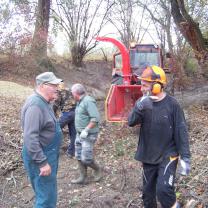 Le Kleinrhein pendant les travaux de restauration AAPPMA Seltz