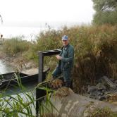 Pose des vannes à la gravière AAPPMA Seltz