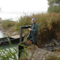 Pose des vannes à la gravière AAPPMA Seltz
